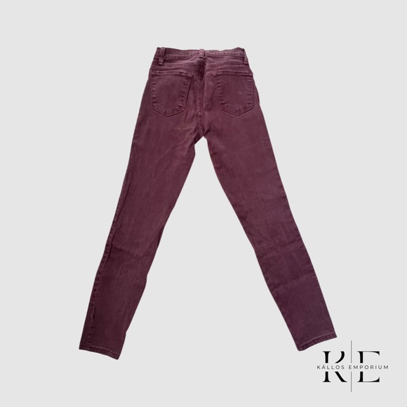J Brand Maroon Skinny Jeans - Picture 2 of 2
